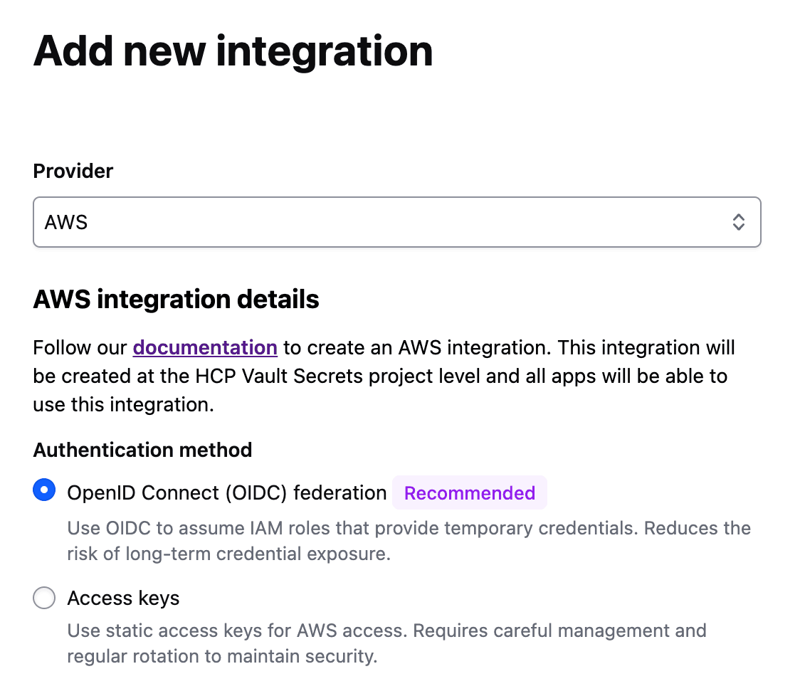 Setup new aws_dynamic_integration